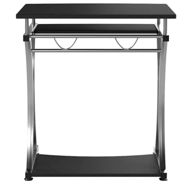 Techly Compact Desk per PC con vano tastiera estraibile, nero grafite ICA-TB 328BK