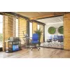 Techly Compact Desk per PC con vano tastiera estraibile, nero grafite ICA-TB 328BK