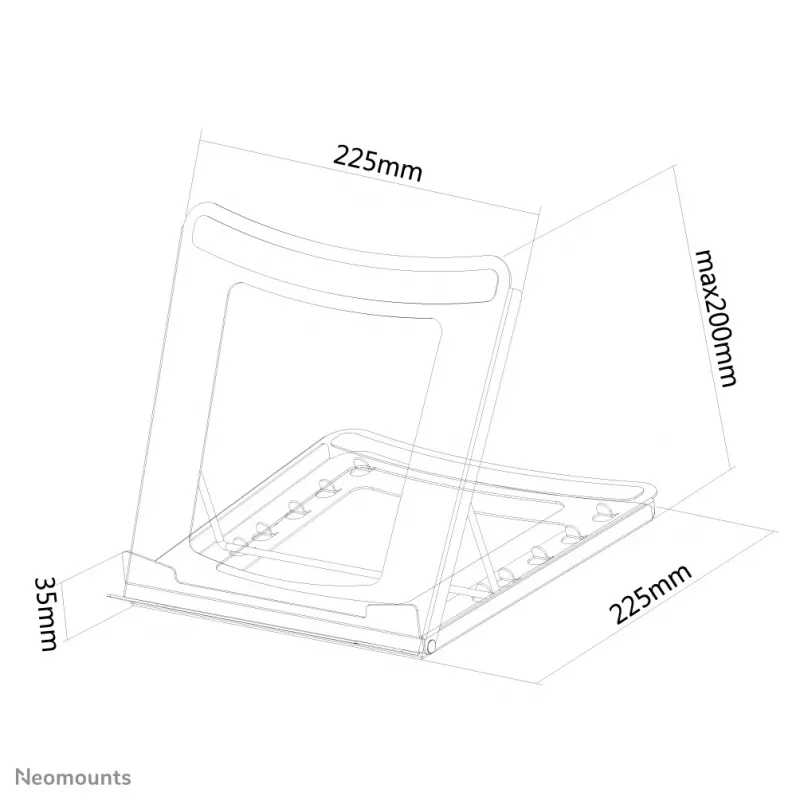 Supporto per laptop Neomounts NSLS075 nero 10-16