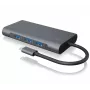 ICY BOX IB-DK4040-CPD con filo USB 3.2 Gen 1 (3.1 Gen 1) Type-C antracite, nero