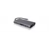 ICY BOX IB-DK4040-CPD con filo USB 3.2 Gen 1 (3.1 Gen 1) Type-C antracite, nero