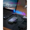 ICY BOX IB-DK4040-CPD con filo USB 3.2 Gen 1 (3.1 Gen 1) Type-C antracite, nero