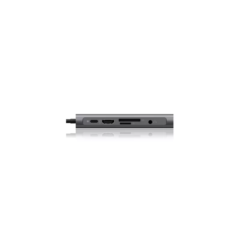 ICY BOX IB-DK4040-CPD con filo USB 3.2 Gen 1 (3.1 Gen 1) Type-C antracite, nero