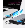 ICY BOX IB-DK4040-CPD con filo USB 3.2 Gen 1 (3.1 Gen 1) Type-C antracite, nero