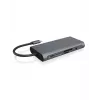 ICY BOX IB-DK4040-CPD con filo USB 3.2 Gen 1 (3.1 Gen 1) Type-C antracite, nero