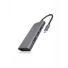 ICY BOX IB-DK4040-CPD con filo USB 3.2 Gen 1 (3.1 Gen 1) Type-C antracite, nero