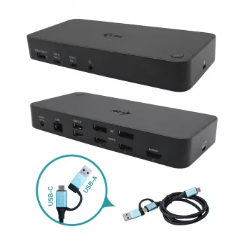 Docking station i-tec USB 3.0 / USB-C / Thunderbolt, 3x 4K + Power Delivery 100W