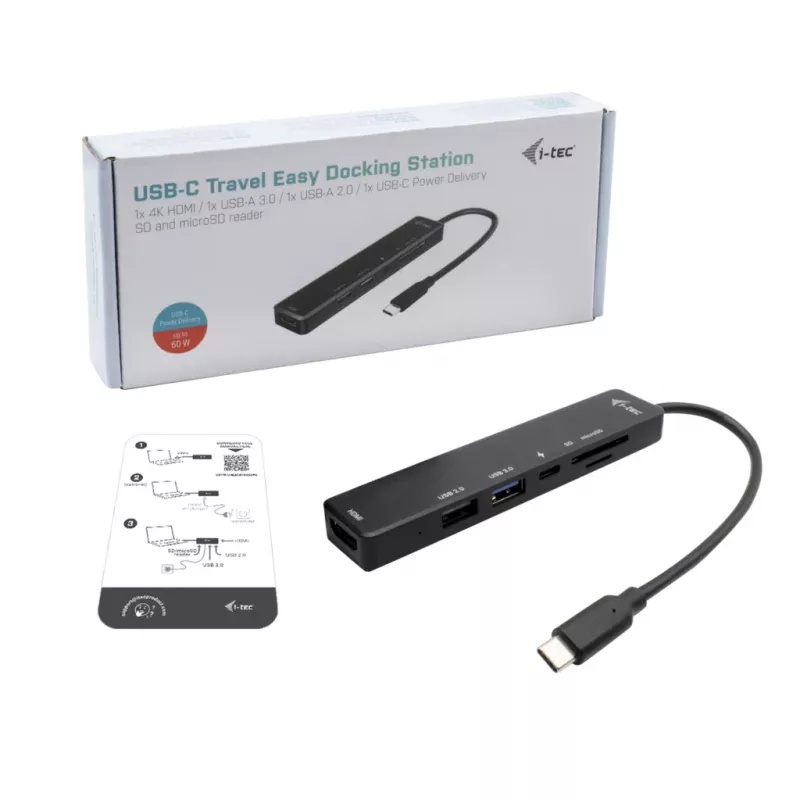 Dock da viaggio USB-C i-tec Easy 4K HDMI + Power Delivery 60 W