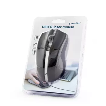 Mouse laser GEMBIRD 2400 Dpi - ambidestro