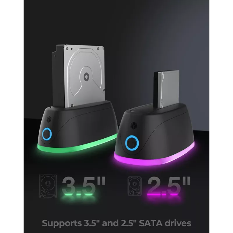 ICY BOX IB-1124L-C3 USB 3.2 Gen 1 (3.1 Gen 1) Type-B nero