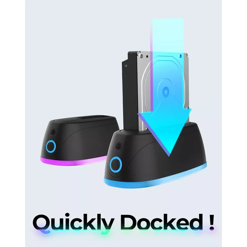 ICY BOX IB-1124L-C3 USB 3.2 Gen 1 (3.1 Gen 1) Type-B nero
