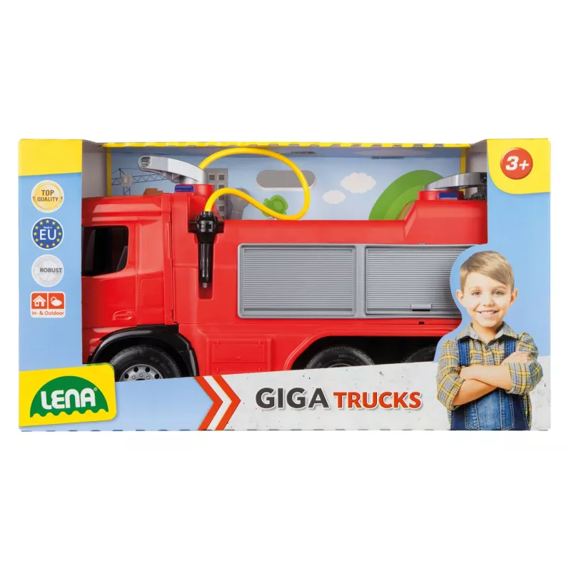 Lena GIGA TRUCKS camion dei pompieri a pedali Arocs, camion dei pompieri, 3 anno/i, multicolore