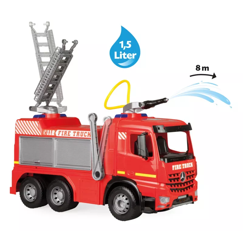 Lena GIGA TRUCKS camion dei pompieri a pedali Arocs, camion dei pompieri, 3 anno/i, multicolore