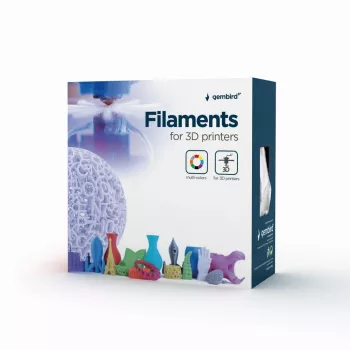 Filamento ABS GEMBIRD – argento – 1,75 mm – 1 kg
