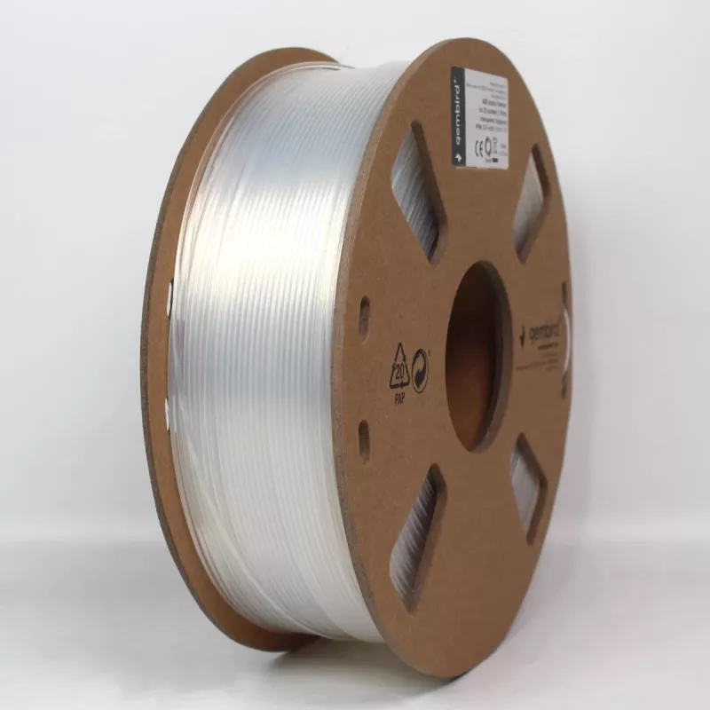 Gembird filamento ABS 1,75 mm, 1 kg, trasparente