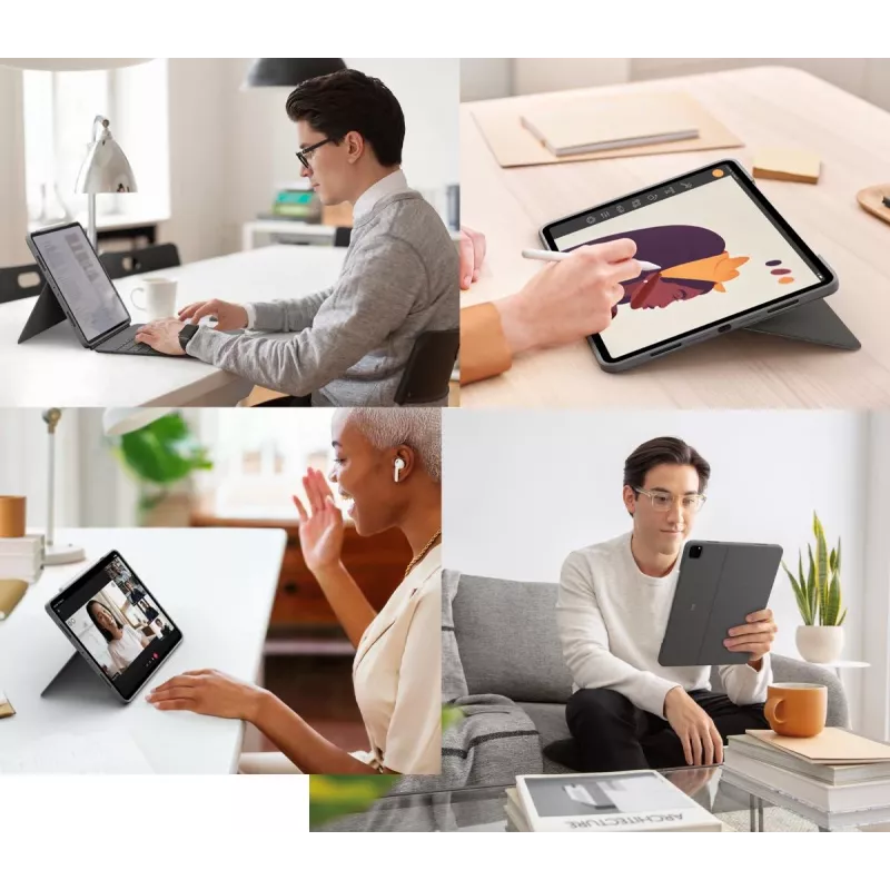 LOGITECH Combo Touch - iPad Pro 12,9 pollici (5ª gen.) - inglese - QWERTY