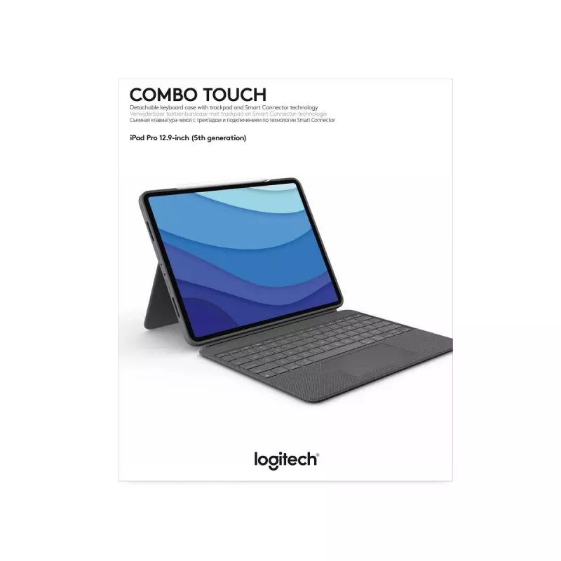 LOGITECH Combo Touch - iPad Pro 12,9 pollici (5ª gen.) - inglese - QWERTY