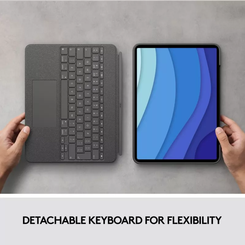 LOGITECH Combo Touch - iPad Pro 12,9 pollici (5ª gen.) - inglese - QWERTY