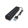 ICY BOX IB-HUB1700-U3 USB 3.2 Gen 1 (3.1 Gen 1) Type-A 5000 Mbit/s nero
