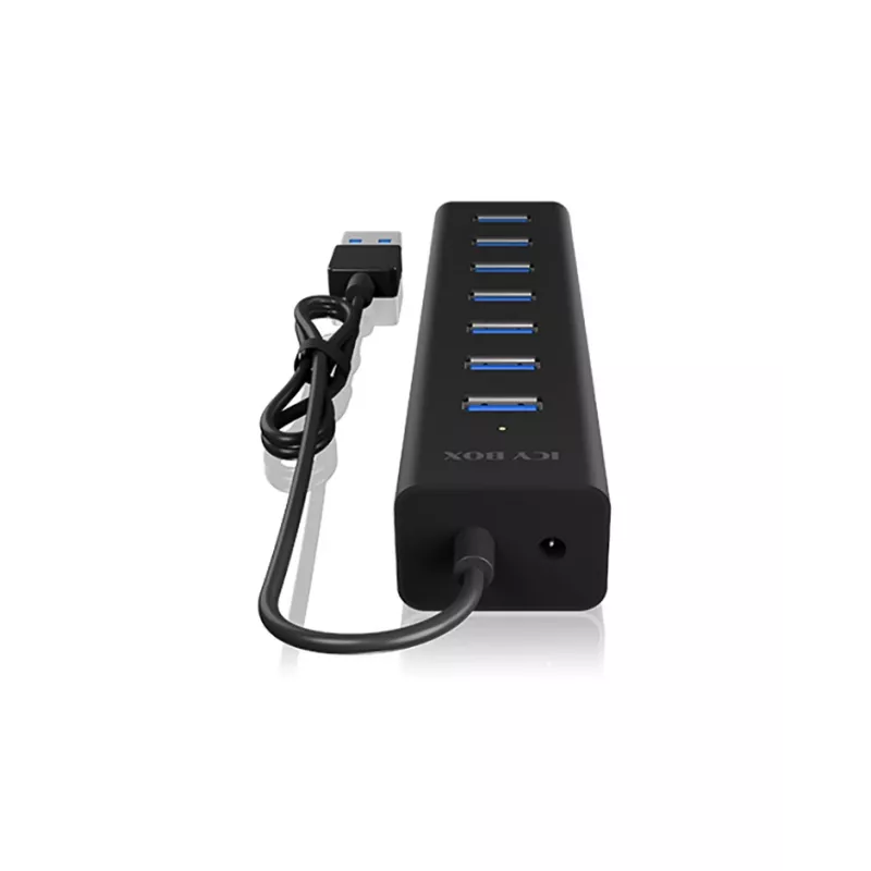 ICY BOX IB-HUB1700-U3 USB 3.2 Gen 1 (3.1 Gen 1) Type-A 5000 Mbit/s nero