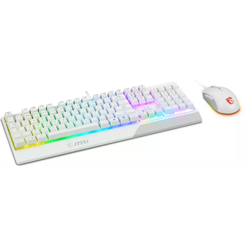 Bundle tastiera e mouse da gaming MSI VIGOR GK30 COMBO WHITE