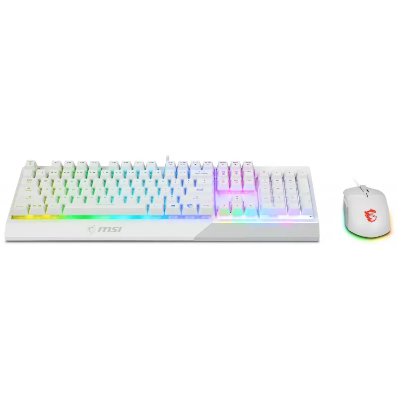 Bundle tastiera e mouse da gaming MSI VIGOR GK30 COMBO WHITE