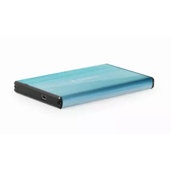 Case HDD Gembird EE2-U3S-3-B — 2,5 pollici single-bay, SATA, Mini‑USB A, fino a 7 TB, blu