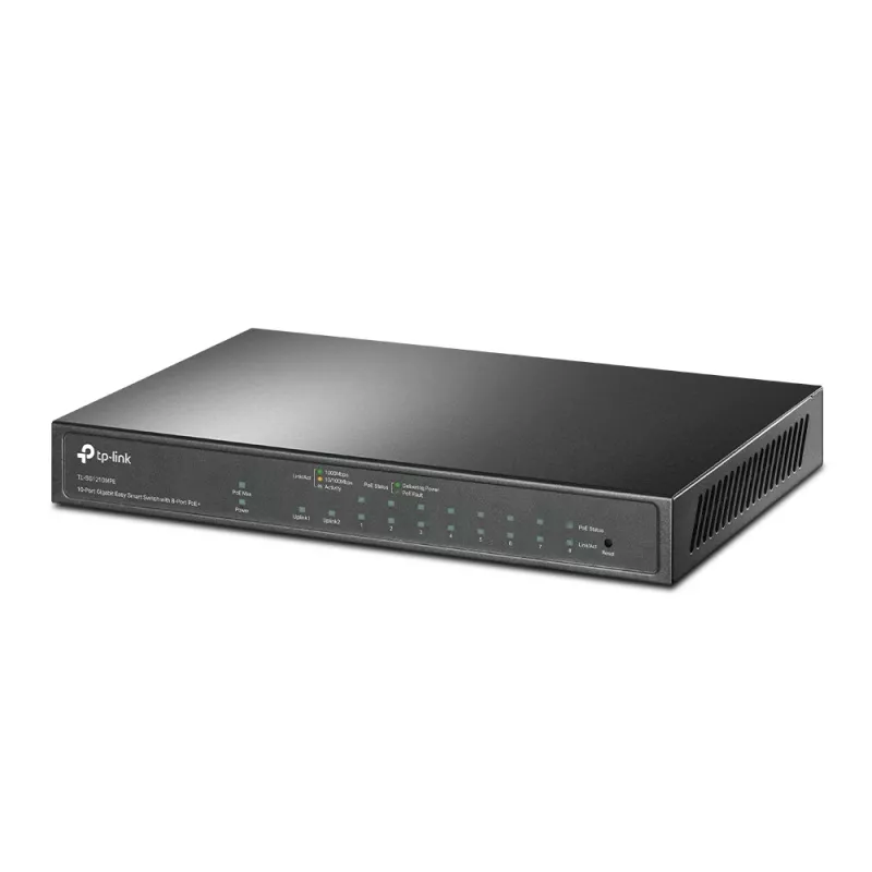 Switch managed TP-Link TL-SG1210MPE 10 porte Gigabit con 8 porte PoE+