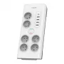 Philips SPN7060WA/60 protezione da sovratensione bianco 6 prese AC 2 m