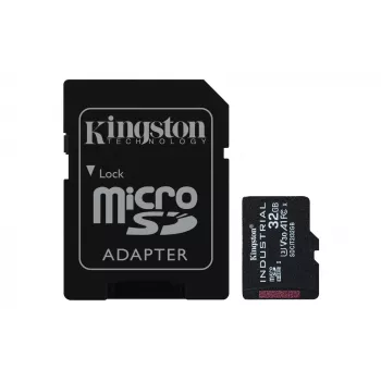 Kingston Technology 32GB microSDHC Industrial C10 A1 pSLC scheda + adattatore SD