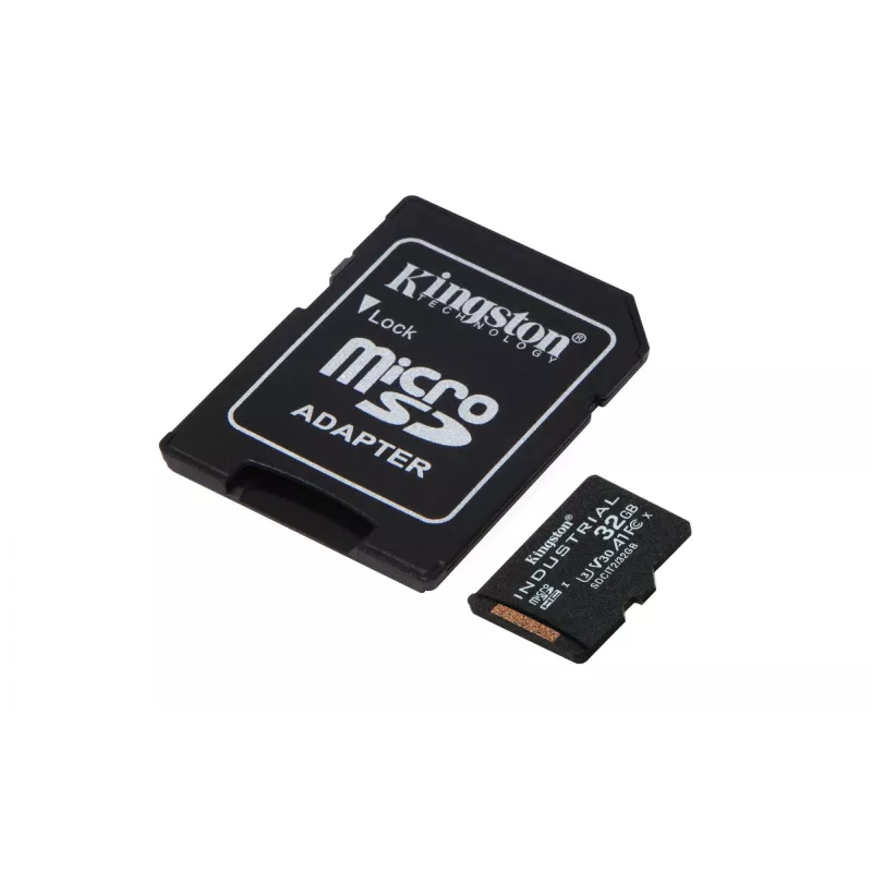 Kingston Technology 32GB microSDHC Industrial C10 A1 pSLC scheda + adattatore SD