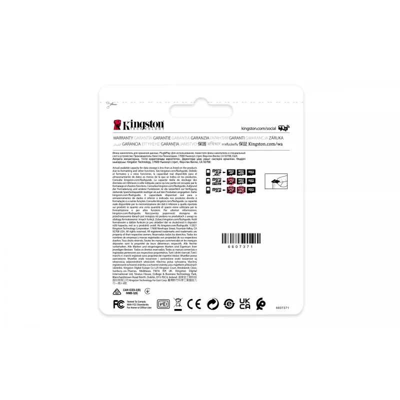 Kingston Technology 32GB microSDHC Industrial C10 A1 pSLC scheda + adattatore SD