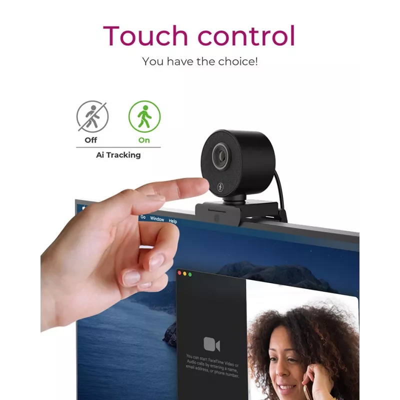 Webcam ICY BOX IB-CAM501-HD 1920 x 1080 Pixel USB 2.0 nero
