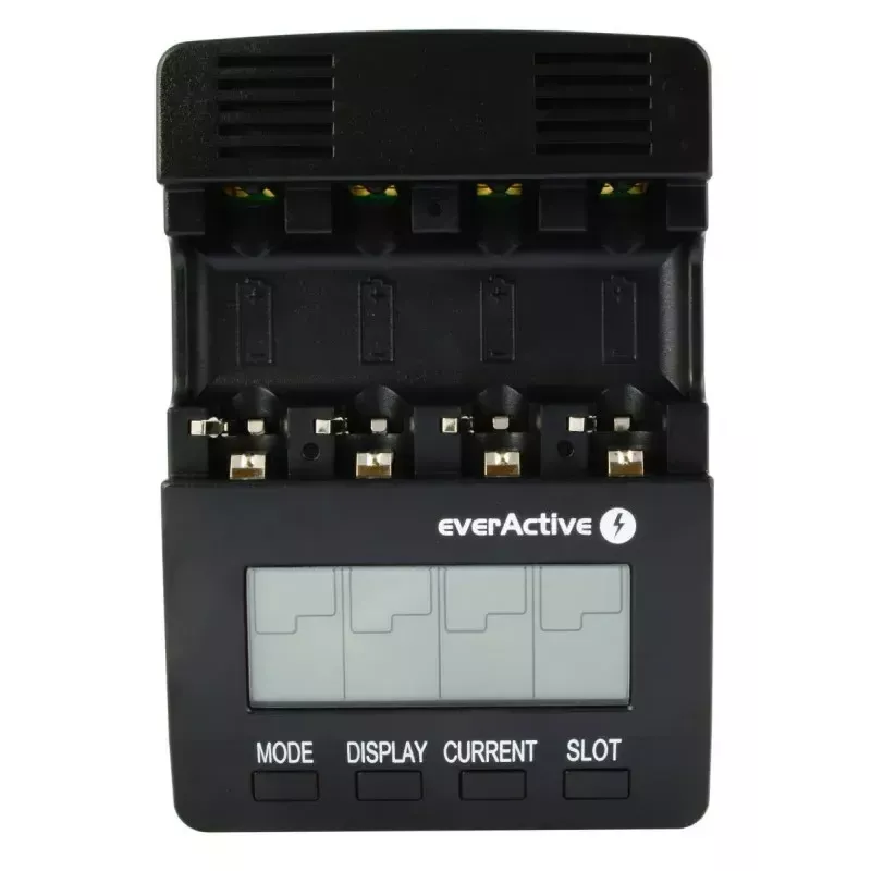 everActive NC-3000 caricabatterie a microprocessore per batterie AA/AAA/C/D
