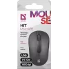 Mouse ottico wireless DEFENDER HIT MM-495 RF, ambidestro, 1600 DPI, ricevitore USB RF, nero