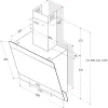 Whirlpool AKR 65F LM K installazione a parete nero 375 m³/h