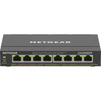 NETGEAR switch 8 porte Gigabit Ethernet PoE+ (GS308EPP)