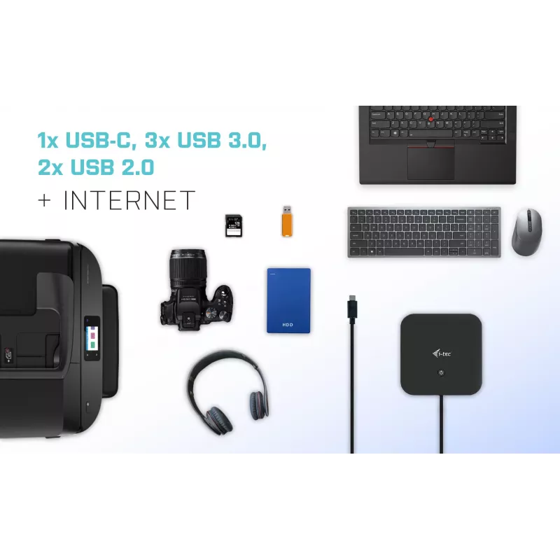 i-tec docking station USB-C HDMI DP con Power Delivery 100 W