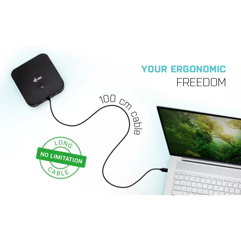 i-tec docking station USB-C HDMI DP con Power Delivery 100 W
