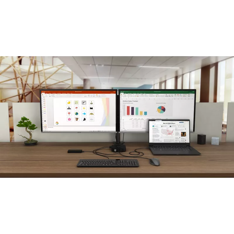 i-tec docking station USB-C HDMI DP con Power Delivery 100 W + caricabatterie universale 100 W