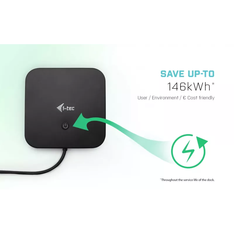 i-tec docking station USB-C HDMI DP con Power Delivery 100 W + caricabatterie universale 100 W