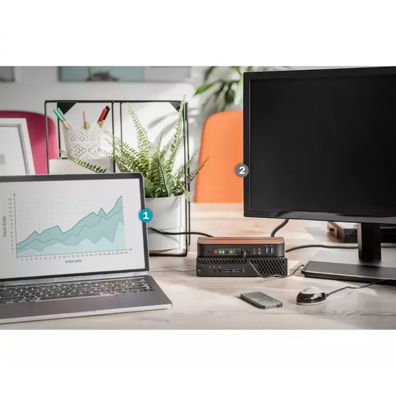Switch KVM DIGITUS, 2x1 DP, uscita DP/HDMI, USB 4Kx2K@60Hz