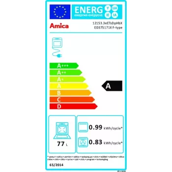 Forno Amica ED375171X tipo F, forno elettrico