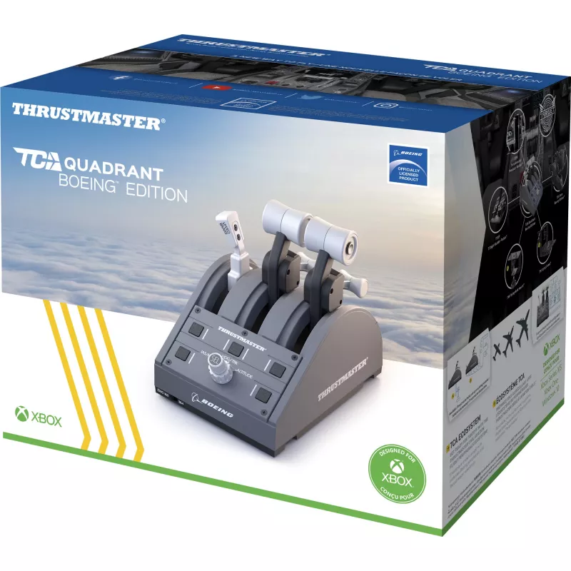 Thrustmaster TCA Quadrant Boeing Edition grigio USB joystick PC, Xbox, Xbox One X, Xbox Series S