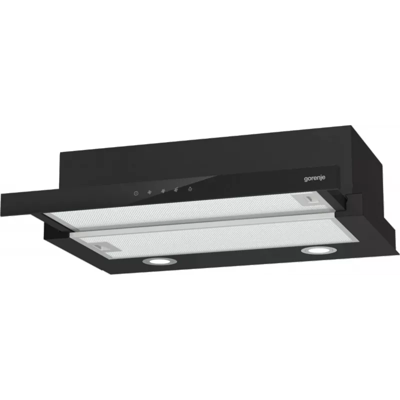 Cappa Gorenje TH64E4BG semi-incasso (estraibile) nero 450 m³/h