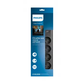 Philips SPN7080BA/60 protezione da sovratensione nero 8 uscite AC 2 m
