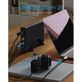 ICY BOX IB-382H-C31 Case per HDD/SSD nero 2,5/3,5