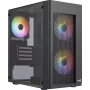 Aerocool HEXFORMBKV2 Case PC Micro ATX 3 ventole FRGB nero