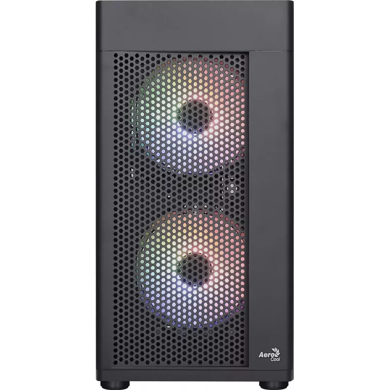 Aerocool HEXFORMBKV2 Case PC Micro ATX 3 ventole FRGB nero