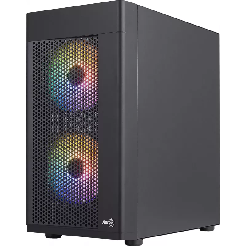 Aerocool HEXFORMBKV2 Case PC Micro ATX 3 ventole FRGB nero